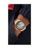 Guess Track Grey Dial Gold Steel Strap Watch for Men - GW0426G2 Buy Now By Guess