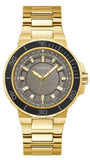 Guess Track Grey Dial Gold Steel Strap Watch for Men - GW0426G2 Buy Now By Guess