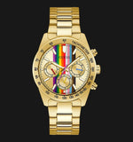 Guess Altitude Multifunction Gold Dial Gold Steel Strap Watch for Men - GW0434G1 Buy Now By Guess