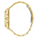 Guess Heiress Multifunction Diamonds Gold Dial Gold Steel Strap Watch for Women - GW0440L2 Buy Now By Guess