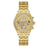 Guess Heiress Multifunction Diamonds Gold Dial Gold Steel Strap Watch for Women - GW0440L2 Buy Now By Guess