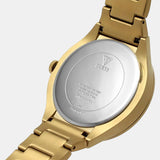Guess Scope Gold Dial Gold Steel Strap Watch for Men - GW0454G2 Buy Now By Guess