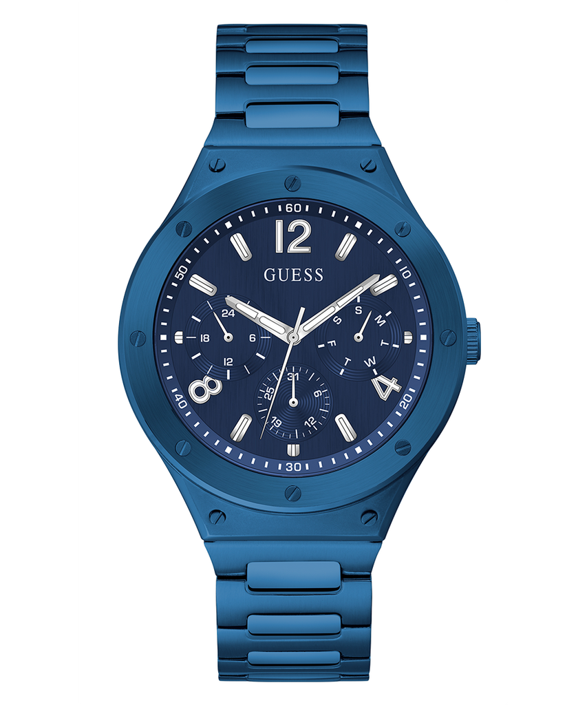 Guess Scope Multifunction Blue Dial Blue Steel Strap Watch for Men - GW0454G4 Buy Now By Guess