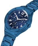 Guess Scope Multifunction Blue Dial Blue Steel Strap Watch for Men - GW0454G4 Buy Now By Guess