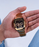 Guess Phoenix Multi Function Black Dial Gold Steel Strap Watch for Men - GW0456G1 Buy Now By Guess