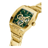 Guess Phoenix Multi Function Green Dial Gold Steel Strap Watch for Men - GW0456G3 Buy Now By Guess