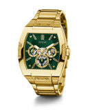 Guess Phoenix Multi Function Green Dial Gold Steel Strap Watch for Men - GW0456G3 Buy Now By Guess