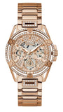 Guess Queen Multifunction Rose Gold Dial Rose Gold Steel Strap Watch For Women - GW0464L3 Buy Now By Guess