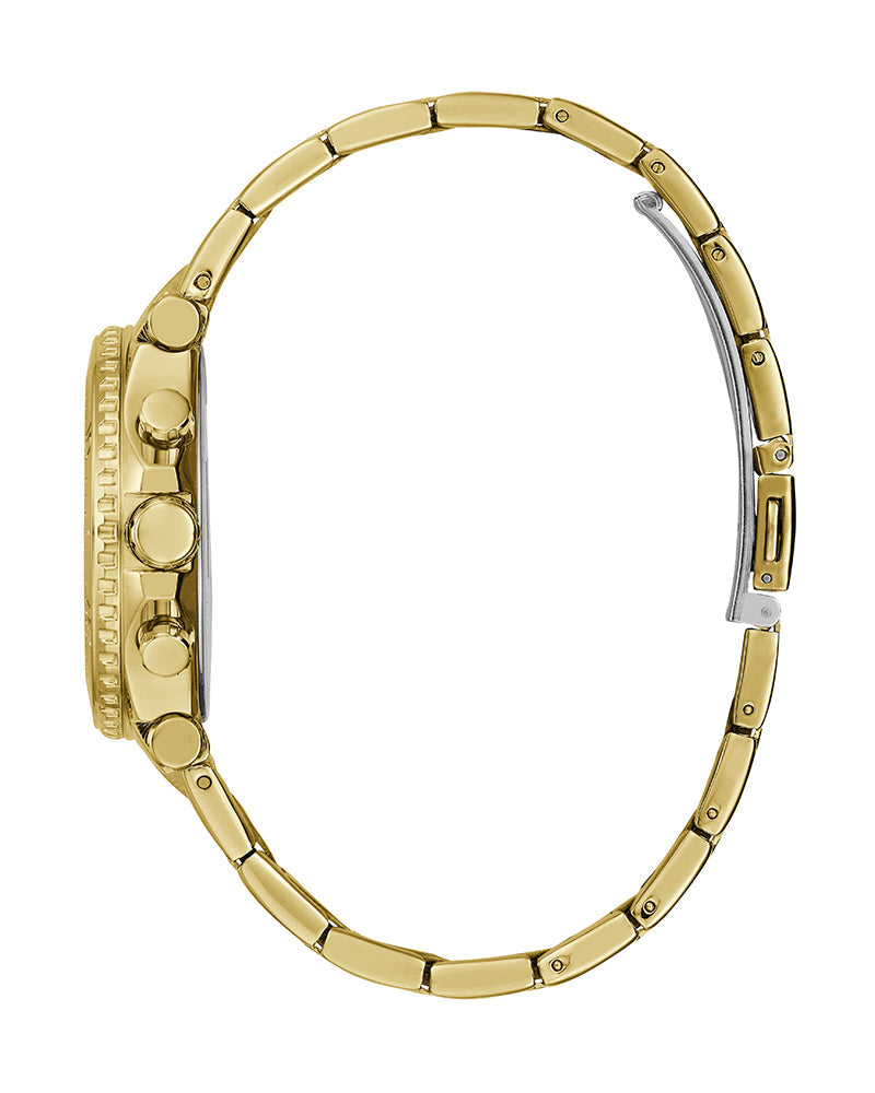 Guess Cosmo Chronograph Green Dial Gold Steel Strap Watch For Women - GW0465L5 Buy Now By Guess