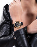 Guess Cosmic Multifunction Black Dial Black Silicone Strap Watch For Women - GW0466L1 Buy Now By Guess