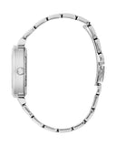 Guess Night Life Clear Silver Dial Silver Steel Strap Watch for Women - GW0470L1 Buy Now By Guess