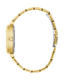 Guess Crystal Clear Analog Gold Dial Gold Steel Strap Watch for Women - GW0470L2 Buy Now By Guess
