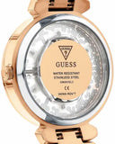 Guess Crystal Clear Rose Gold Dial Rose Gold Steel Strap Watch for Women - GW0470L3 Buy Now By Guess