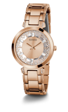 Guess Crystal Clear Rose Gold Dial Rose Gold Steel Strap Watch for Women - GW0470L3 Buy Now By Guess