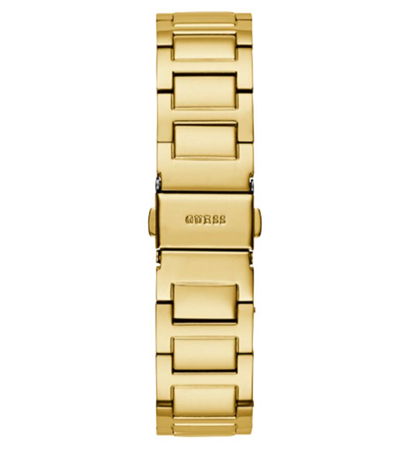 Guess Deco Quartz Crystals Gold Dial Gold Steel Strap Watch For Women - GW0472L2 Buy Now By Guess
