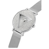 Guess Iconic Diamonds Silver Dial Silver Mesh Bracelet Watch For Women - GW0477L1 Buy Now By Guess