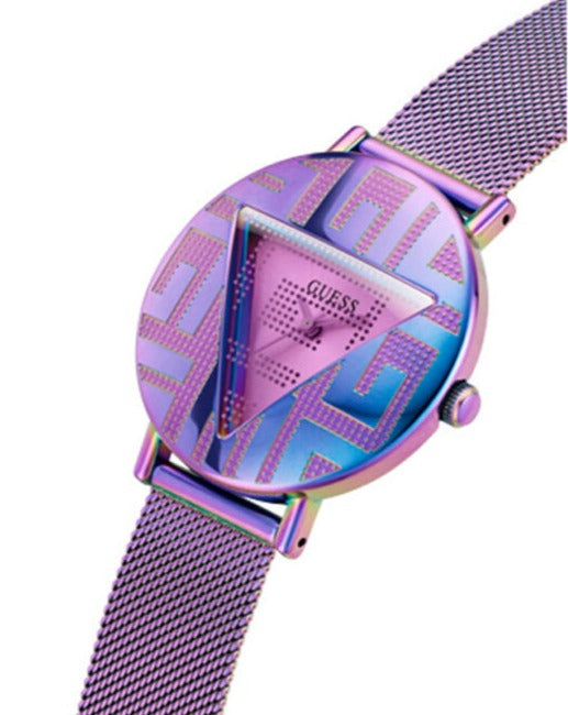 Guess Iconic Quartz Multicolor Dial Multicolor Mesh Bracelet Watch For Women - GW0479L1 Buy Now By Guess