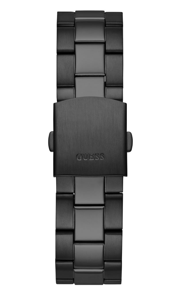 Guess Axel Multifunction Black Dial Black Steel Strap Watch For Men - GW0488G3 Buy Now By Guess