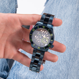 Guess Axle Multifunction Navy Blue Dial Blue Steel Strap Watch For Men - GW0488G4 Buy Now By Guess
