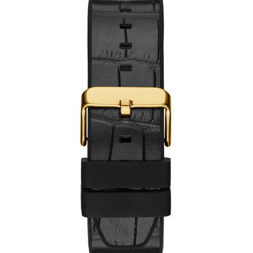 Guess Edge Chronograph Green Dial Black Leather Strap Watch For Men - GW0492G3 Buy Now By Guess