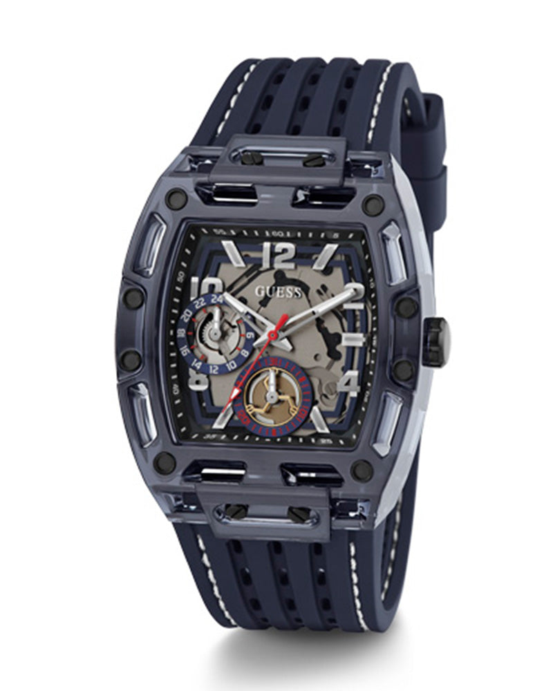 Guess Phoenix Chronograph Black Dial Black Rubber Strap Watch for Men - GW0499G1 Buy Now By Guess