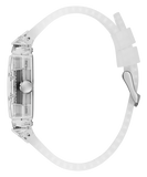 Guess Phoenix Quartz Green Dial Transparent Silicone Strap Watch For Men - GW0499G8 Buy Now By Guess