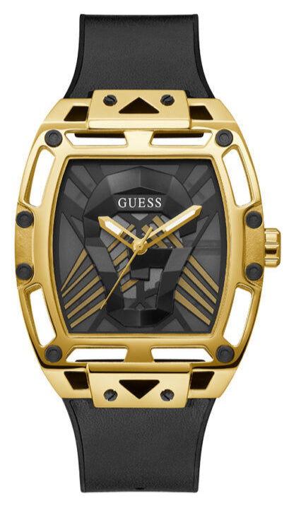 Guess Legend Black Dial Black Rubber Strap Watch For Men - GW0500G1 Buy Now By Guess
