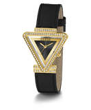 Guess Fame Quartz Black Dial Black Leather Strap Watch For Women - GW0504L5 Buy Now By Guess