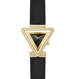 Guess Fame Quartz Black Dial Black Leather Strap Watch For Women - GW0504L5 Buy Now By Guess