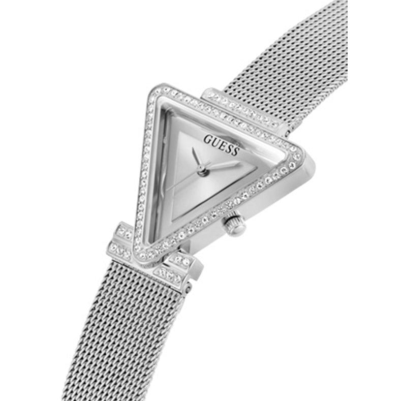 Guess Fame Diamonds Silver Dial Silver Mesh Bracelet Watch for Women - GW0508L1 Buy Now By Guess