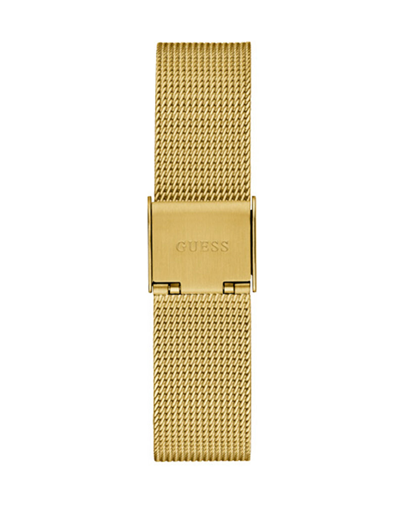 Guess Fame Diamonds Gold Dial Gold Mesh Bracelet Watch for Women - GW0508L2 Buy Now By Guess