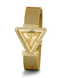 Guess Fame Diamonds Gold Dial Gold Mesh Bracelet Watch for Women - GW0508L2 Buy Now By Guess