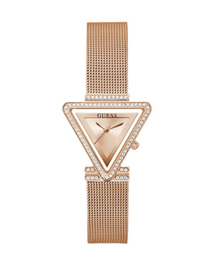 Guess Fame Diamonds Rose Gold Dial Rose Gold Mesh Bracelet Watch for Women - GW0508L3 Buy Now By Guess