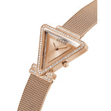 Guess Fame Diamonds Rose Gold Dial Rose Gold Mesh Bracelet Watch for Women - GW0508L3 Buy Now By Guess