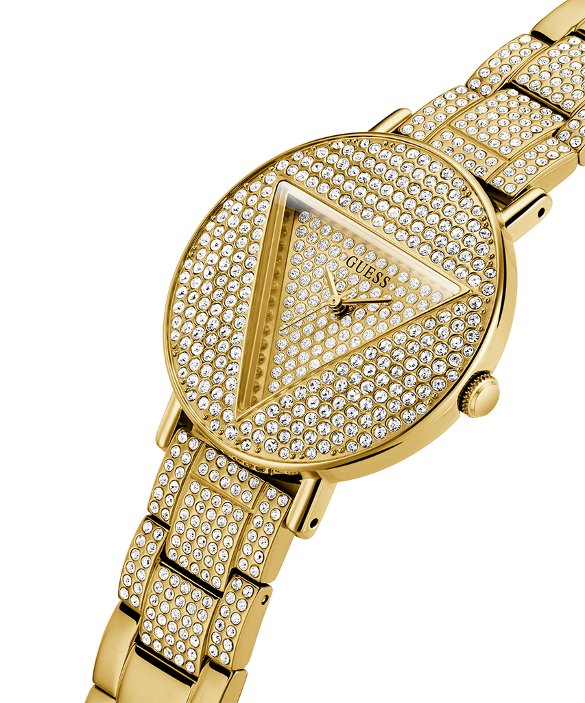 Guess Trend Diamonds Gold Dial Gold Steel Strap Watch for Women - GW0512L2 Buy Now By Guess