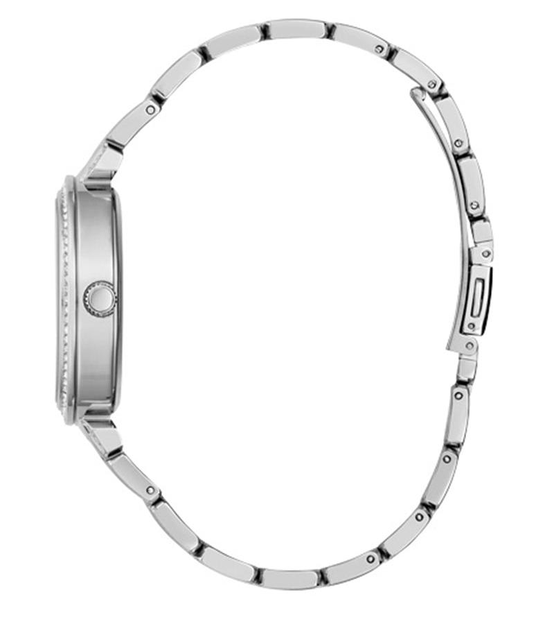 Guess Lily Quartz Silver Dial Silver Steel Strap Watch For Women - GW0528L1 Buy Now By Guess