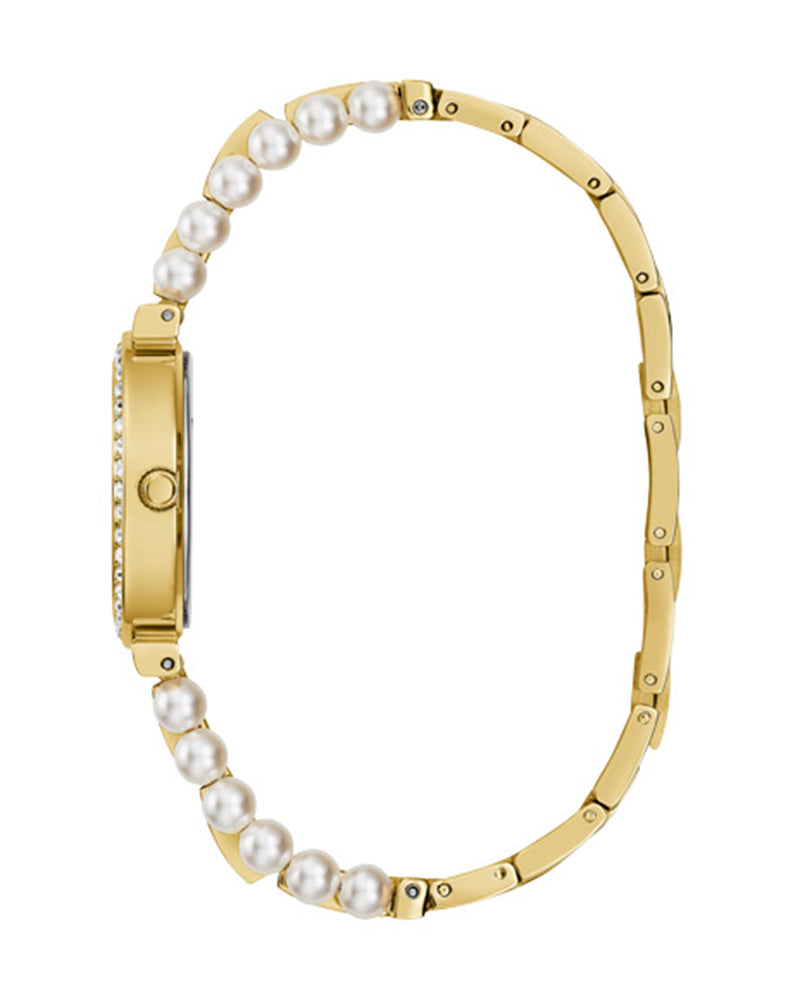 Guess Gala Diamonds Gold Dial Two Tone Steel Strap Watch for Women - GW0531L2 Buy Now By Guess