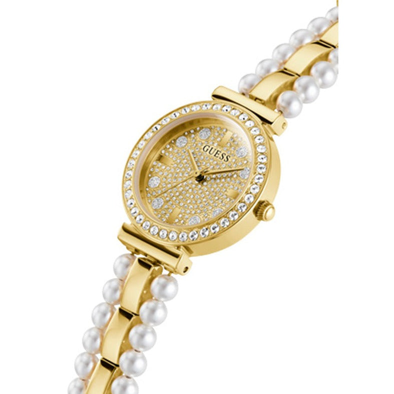Guess Gala Diamonds Gold Dial Two Tone Steel Strap Watch for Women - GW0531L2 Buy Now By Guess