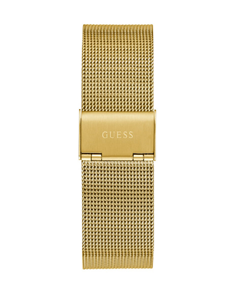 Guess Gadget Gold Dial Gold Mesh Bracelet Watch for Men - GW0538G2 Buy Now By Guess