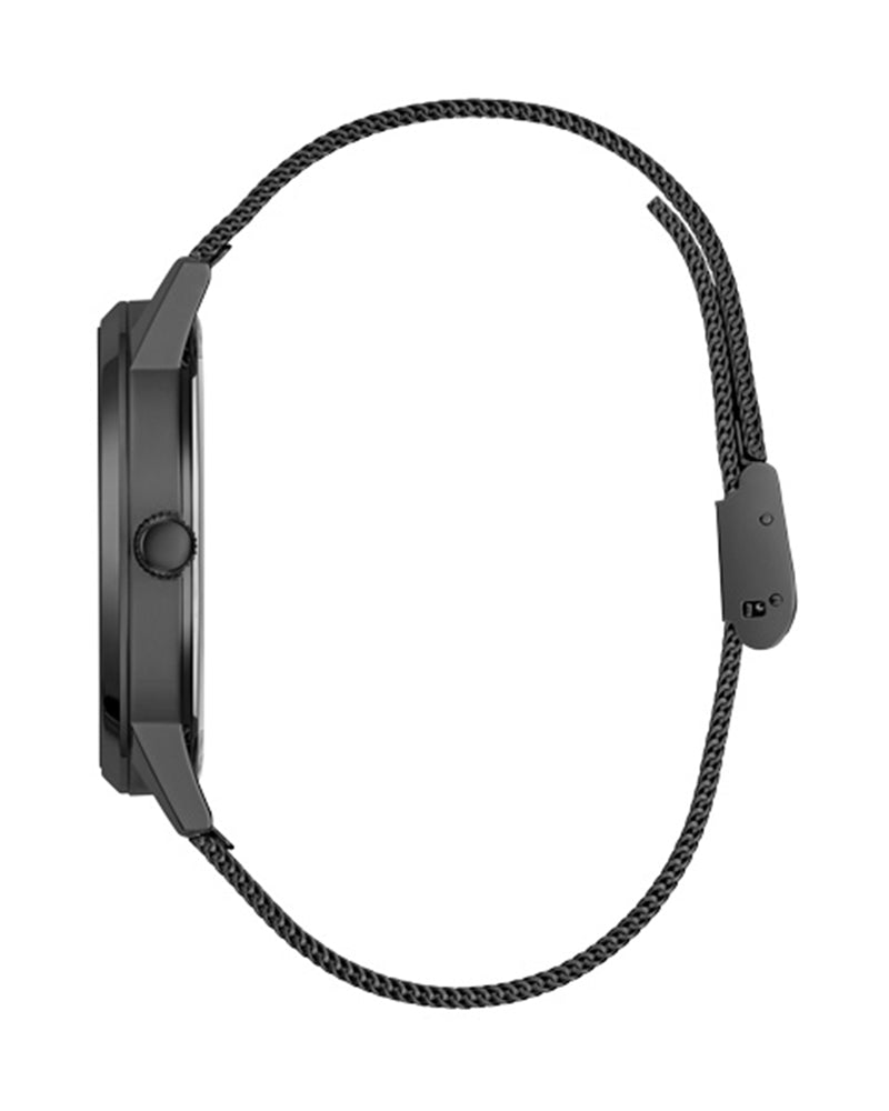 Guess Gadget Black Dial Black Mesh Bracelet Watch for Men - GW0538G3 Buy Now By Guess