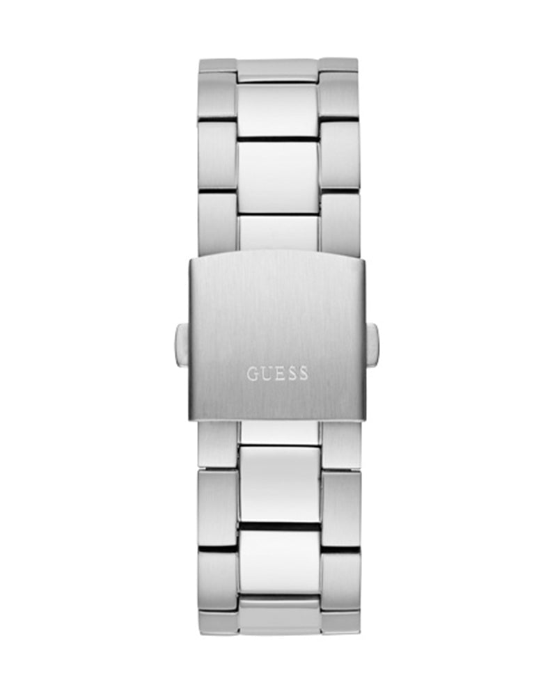 Guess Edge Chronograph Black Dial Silver Steel Strap Watch For Men - GW0539G1 Buy Now By Guess