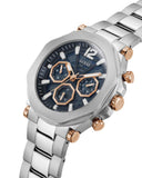 Guess Edge Chronograph Black Dial Silver Steel Strap Watch For Men - GW0539G1 Buy Now By Guess