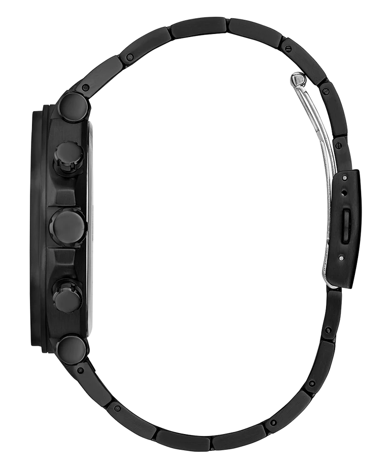 Guess Edge Chronograph Black Dial Black Steel Strap Watch For Men - GW0539G3 Buy Now By Guess