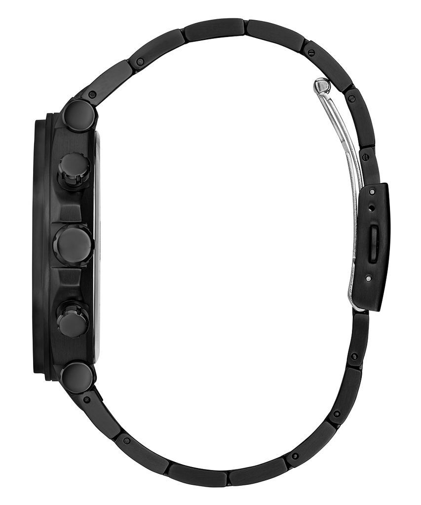 Guess Edge Chronograph Black Dial Black Steel Strap Watch For Men - GW0539G3 Buy Now By Guess