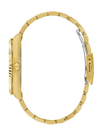 Guess Continental Gold Dial Gold Steel Strap Watch For Men - GW0260G4 Buy Now By Guess