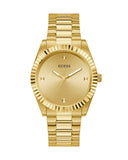 Guess Connoisseur Analog Gold Dial Gold Steel Strap Watch For Men - GW0542G2 Buy Now By Guess