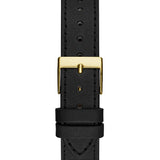 Guess Fame Quartz Gold Dial Black Leather Strap Watch For Women - GW0548L3 Buy Now By Guess