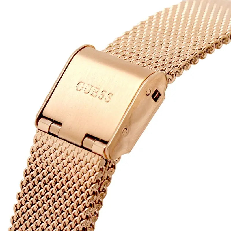 Guess Dream Crystals Rose Gold Dial Rose Gold Mesh Bracelet Watch For Women - GW0550L3 Buy Now By Guess