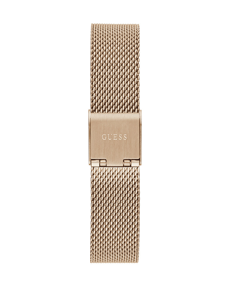 Guess Dream Crystals Rose Gold Dial Rose Gold Mesh Bracelet Watch For Women - GW0550L3 Buy Now By Guess