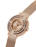 Guess Dream Crystals Rose Gold Dial Rose Gold Mesh Bracelet Watch For Women - GW0550L3 Buy Now By Guess